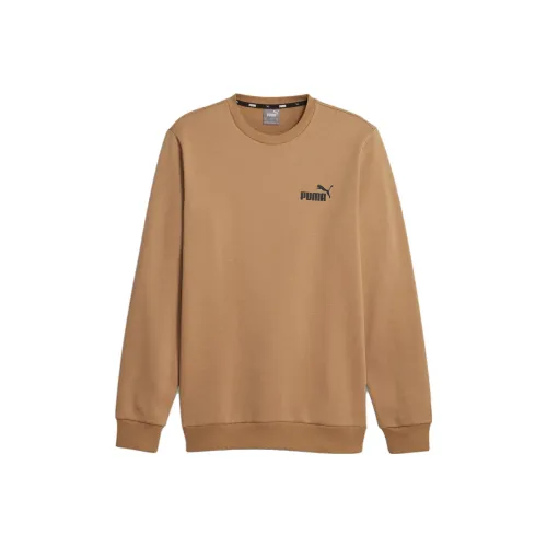PUMA Sweat À Col Rond Essentials Small Логотип Homme Толстовка Мужской Хаки