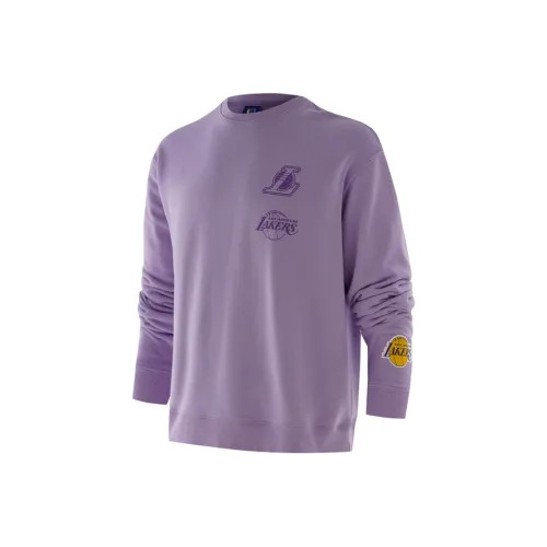 NBA Круглый вырез Длинный рукав Свитшот Унисекс Фиолетовый