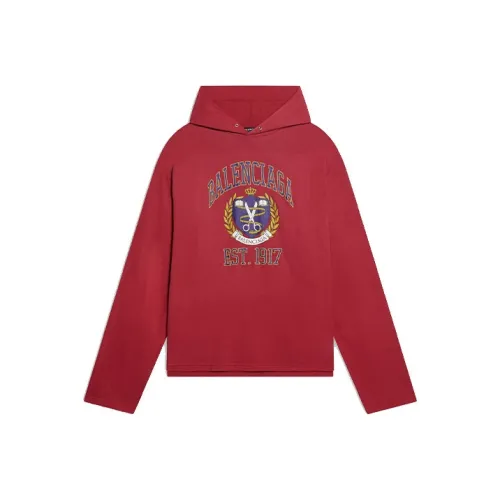 Balenciaga Свитшот Свободного кроя Мужской Красный