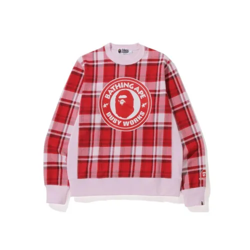 A BATHING APE Голова Series Свитшот Мужской Розовый