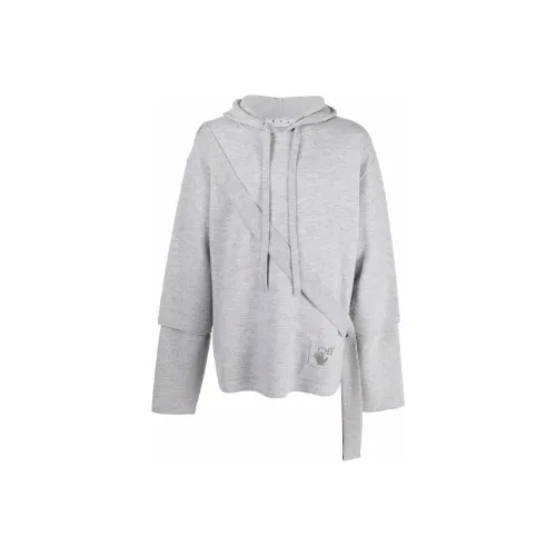 Off Белый SS22 Серый Мужские Толстовки