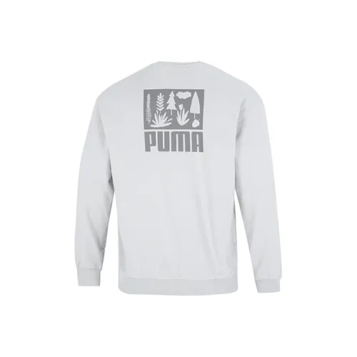 PUMA MMQ Светло-серый Мужской Свитшот