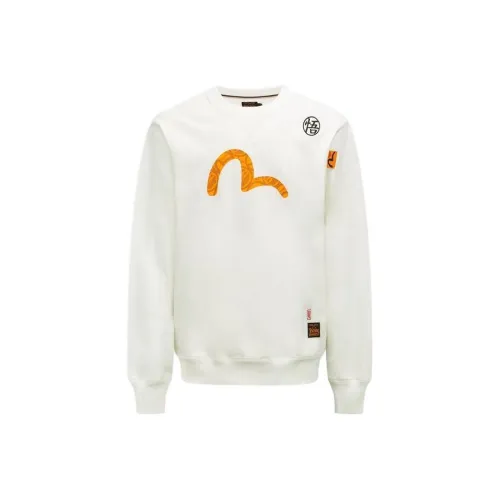 Evisu X Dragon Ball Z Co Бренд Белый Мужской Свитшот
