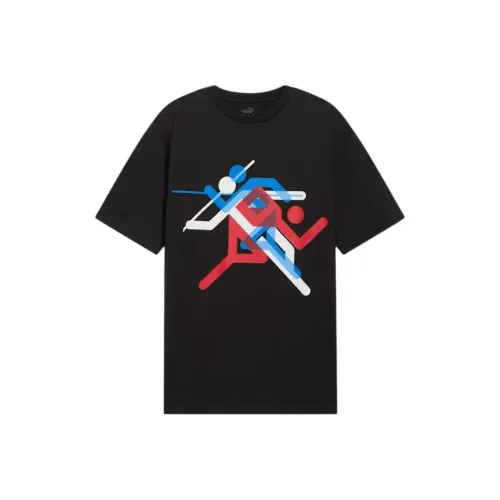 PUMA MMQ Черный Красный Мужская Футболка