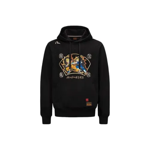 Evisu X Dragon Ball Z Co Бренд Черный Унисекс Свитшоты