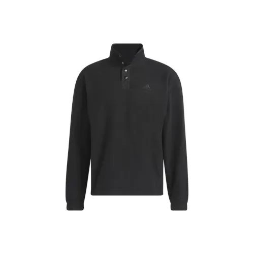 Adidas Polar Fleece Pullover Polar Fleece Pullover Sweatshirt Men's Black