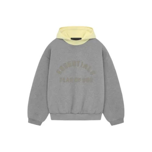 Fear of God Essentials SS24 Флис Hoodied HR Свитшот Мужской Садовый Желтый Садовый Желтый