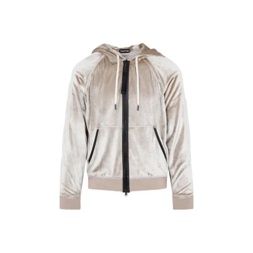 TOM FORD SS22 Толстовка Куртка Мужская Бежевая