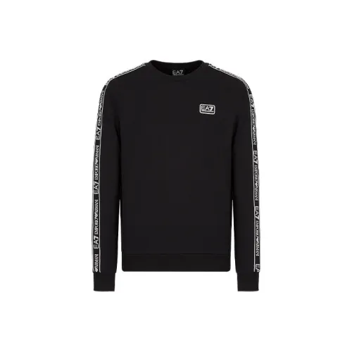 EMPORIO ARMANI EA7 Черные Мужские Свитшоты