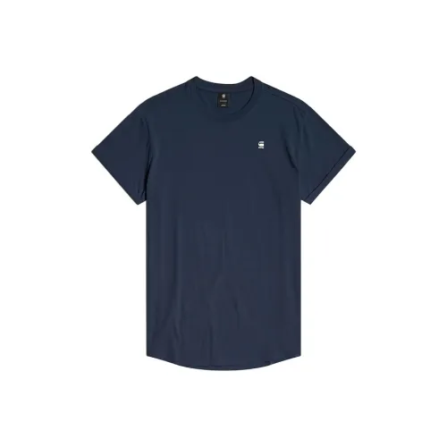 STAR RAW Синий Мужская T-Рубашка