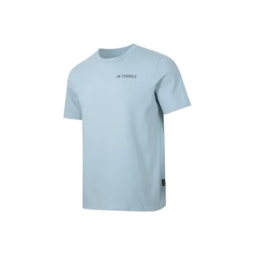 Adidas Terre T Рубашка Мужская Синяя