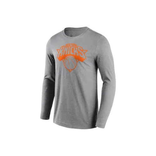 NBA New York Knicks Fanatics Т-рубашка Мужская Серого цвета