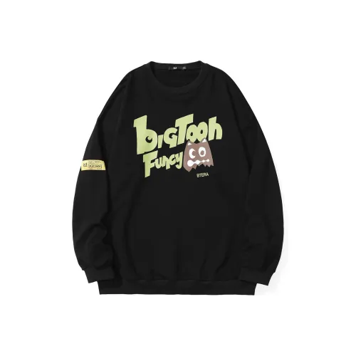 BT Круглый вырез Свободный крой Стандартный Свитшот Унисекс