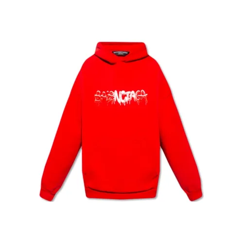 Balenciaga SS22 Свитшот Loose Fit Мужской Красный