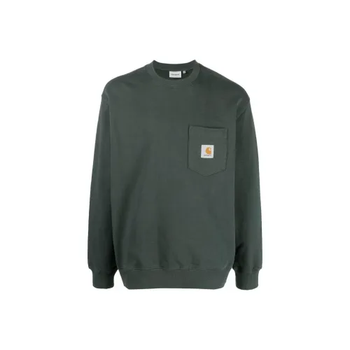 Carhartt WIP Темно-зеленый Мужские Свитшоты