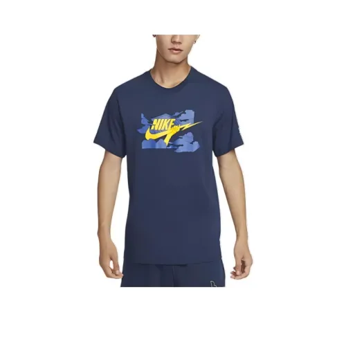 nike Клуб T Рубашка Мужская Темно-синяя