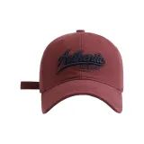 Аутентичная бейсболка цвета бордовый