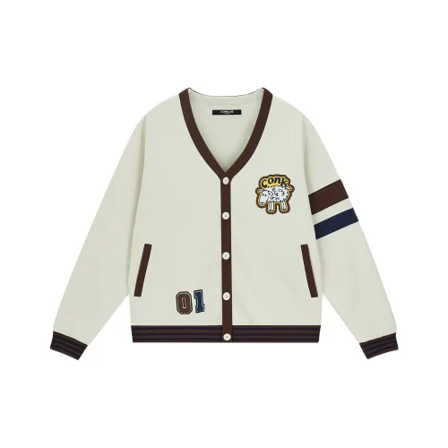 CONKLAB V-Neck Loose Fit Cardigan Sweatshirt Unisex