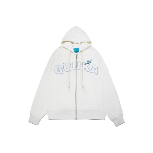 Guuka Кремово-белый Унисекс Свитшоты