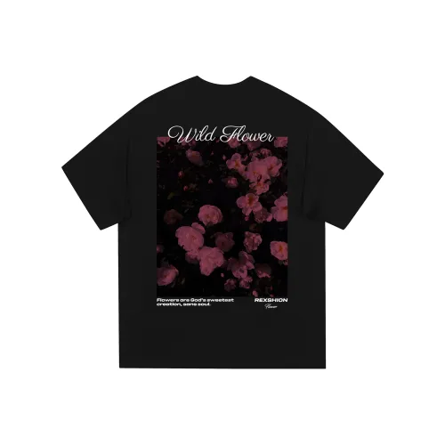 REXSHION Короткий рукав T-рубашки унисекс