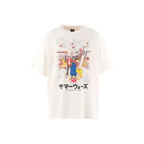 SAINT Mxxxxxx Лето BATTLE X Geek Rules Co Branded Edition Белая Унисекс T Рубашка