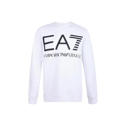EMPORIO ARMANI EA7 SS22 Свитшот Мужской Белый