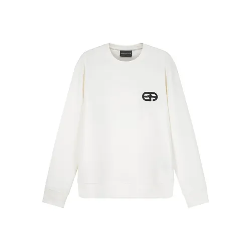 EMPORIO ARMANI FW23 Свитшот Мужской Экрю