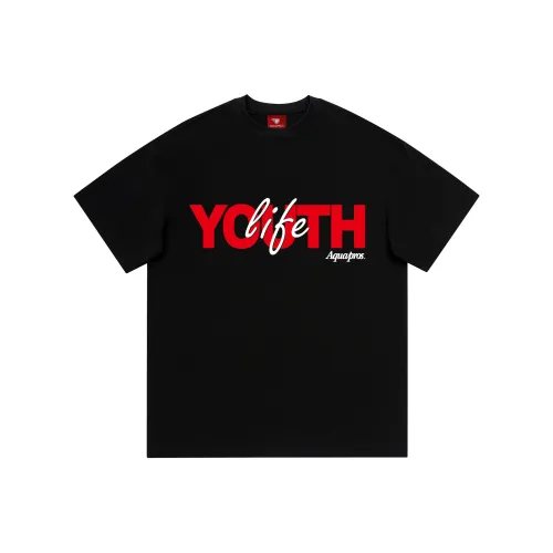 AQUAPROS Черная унисекс футболка