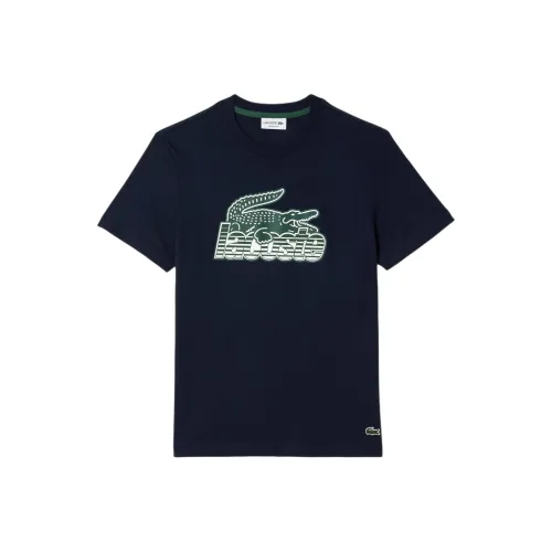 Рубашка T с коллаборацией LACOSTE Мужская Темно-синяя
