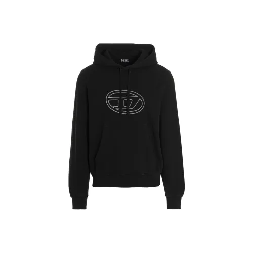 DIESEL Мужские черные свитшоты