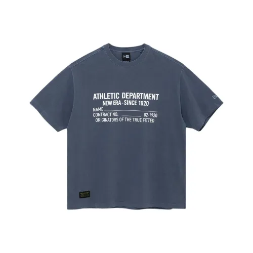 New Era Синий Унисекс Футболка