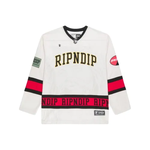RIPNDIP Серый Белый Мужская Футболка