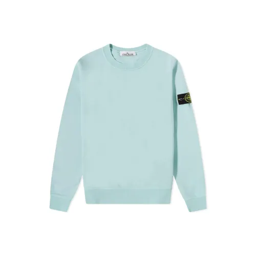 STONE ISLAND Светло-синие мужские свитшоты