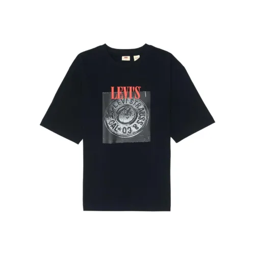 Levis Мужские Черные T-Рубашки