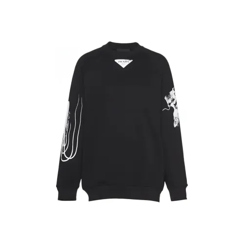 PRADA Мужские черные свитшоты