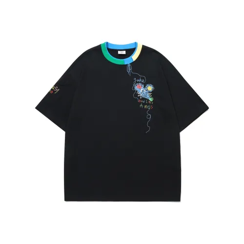 Guuka Короткий рукав T-рубашки Унисекс Черный