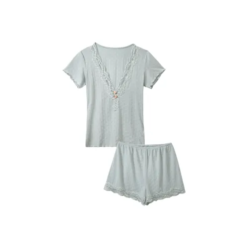 Lace Chili Пижамный комплект Женский Синий