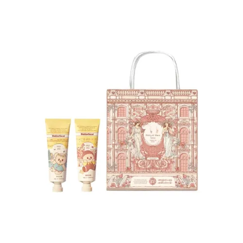 Roopy Butter Bear Коллаборация Крем для рук Сумка для покупок Набор Hydrating Moisturizing Hydrating Soothing Skin 25г*2