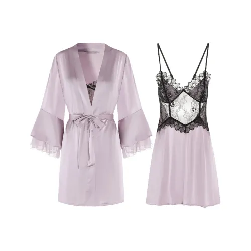 QIAOYUN Ночная сорочка Женская Фиолетовая