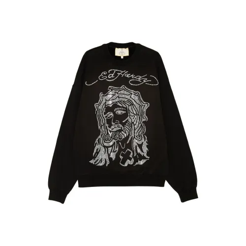 Ed Hardy Черный E1OAM040 Мужские Свитшоты