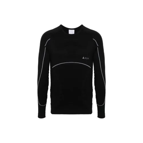 ROA Черные Мужские T-Рубашки