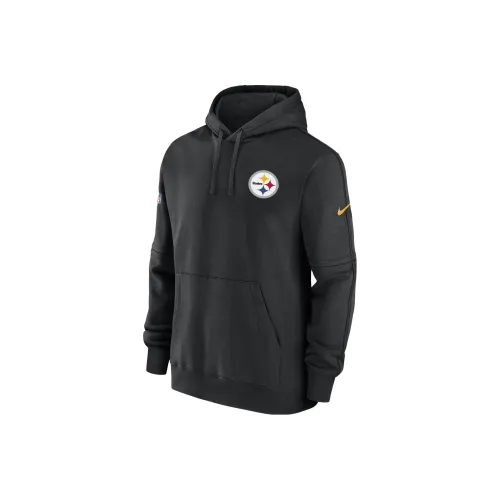 Nike x NFL Pittsburgh Steelers Sideline Club Свитшот Мужской Черный