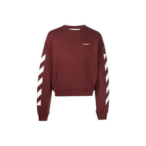 Off Белый-коричневый Мужские Свитшоты