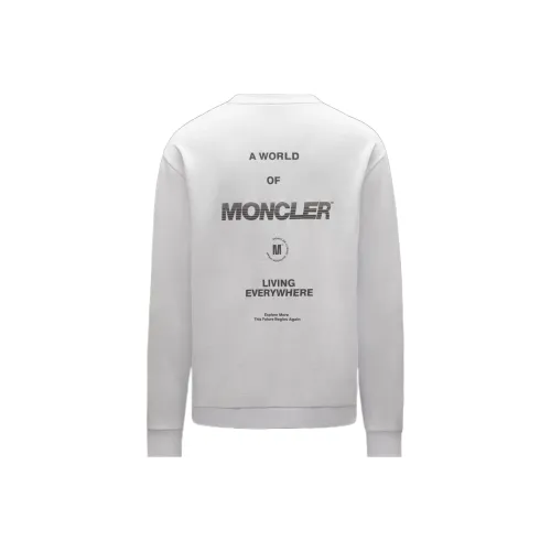 MONCLER Белый Мужской Свитшот