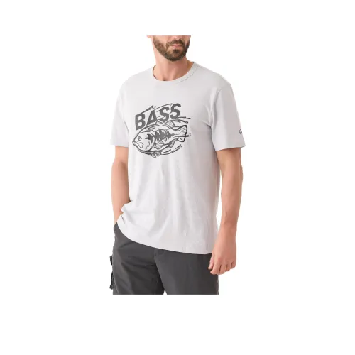 DECATHLON Черный Bass T Рубашка Мужская Цинково-Серый