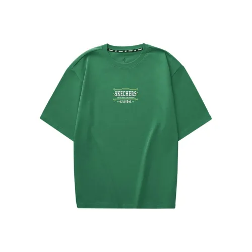 Skechers Sports Life Collection T-Shirt Унисекс Листовой Зеленый