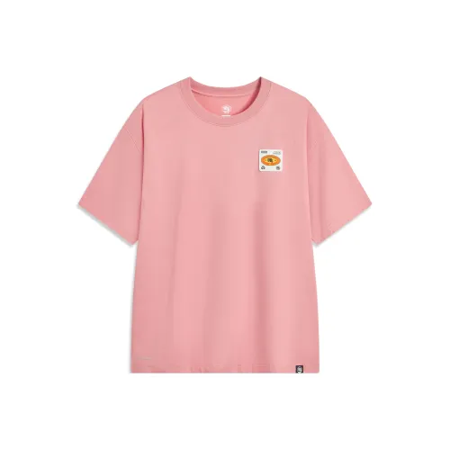 LINING T Рубашка Мужская Абрикосовая Розовая