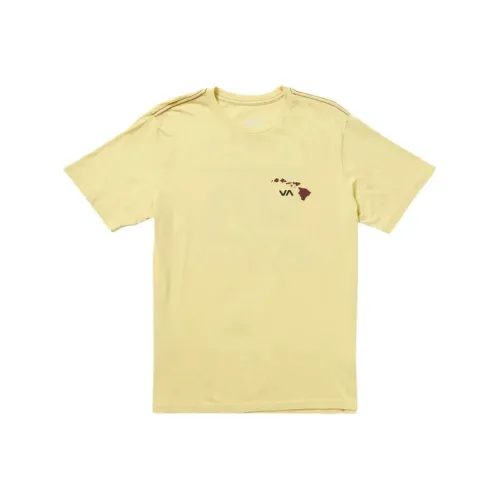 RVCA Серый Желтый Мужская Футболка