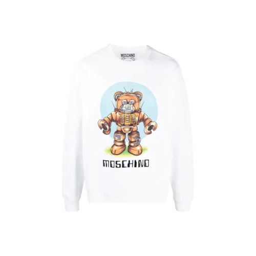 MOSCHINO Белый Мужской Свитшот