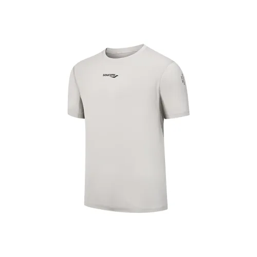 Saucony Бег T-Shirt Мужская Светлый хаки